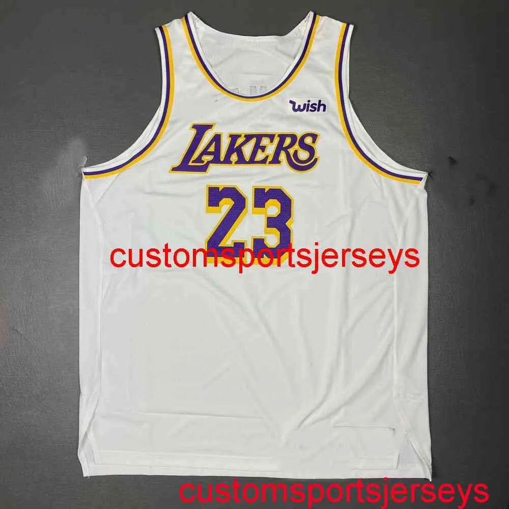 100% dikişli lebron james beyaz forması erkek kadın gençlik gerileme jersey xs-5xl 6xl