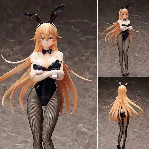 25cm Freeing B-Style Voedsel Wars Shokutki No Soma Bunny Girl Figuur 1/4 Hard PVC Anime Action Model Figures Toys Gift