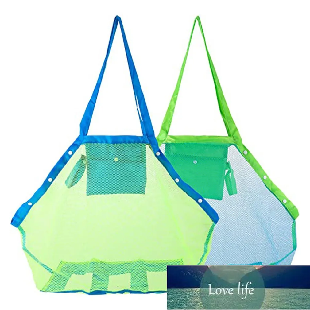 2 pcs Malha Sacola de Bolsas De Lona Kids Sea Sacos Do Mar Grande Beach Saco de Brinquedo Brinquedos Organizador Areia Brinquedos Piscina Engrenagem Engrenagem Preço de Fábrica Especialista Qualidade Mais Recente estilo original