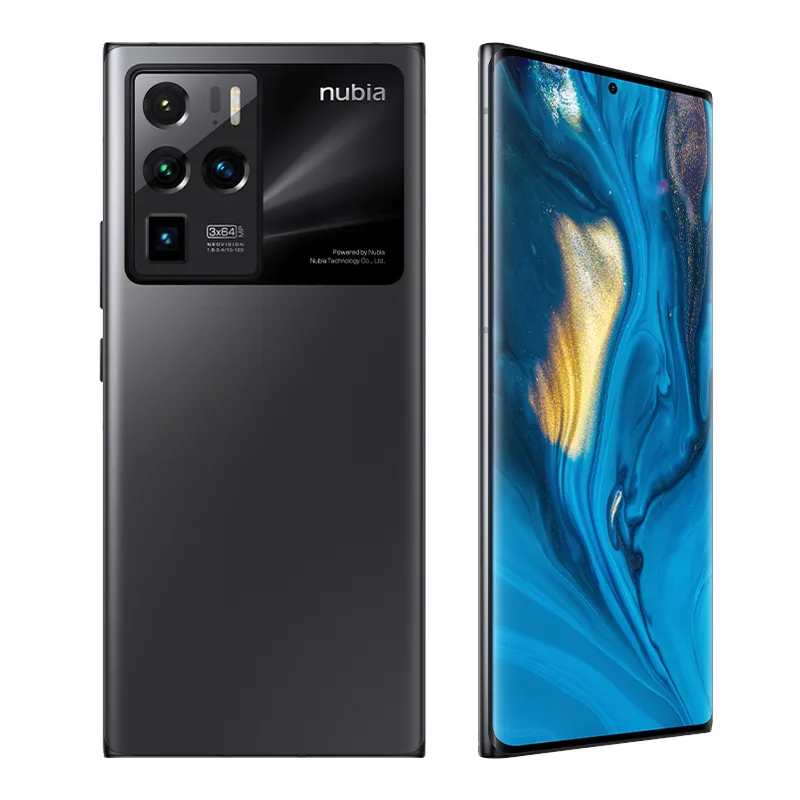 Original Nubia Z30 Pro 5G الهاتف المحمول 12GB RAM 256GB ROM Snapdragon 888 Octa Core Android 6.67 "AMOLED ملء الشاشة معرف بصمة 64MP AI NFC 4200MAH الهاتف المحمول الذكية