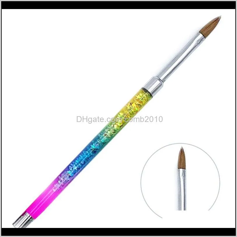 uv gel drawing painting nail liner brush acrylic nail pen french mixed colors gourd handle nail art diy tools 0205