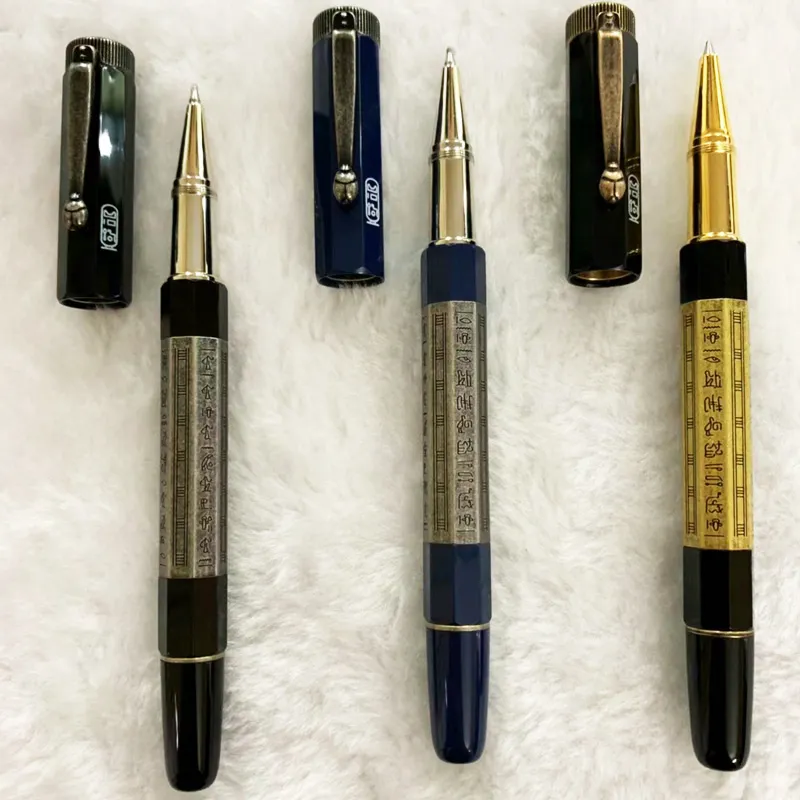 High Quality Classic Roller Ball Pen Heritage Range Egypt rush Two-color special Octagon barrel Luxury stationery Gift Refills Plu218o