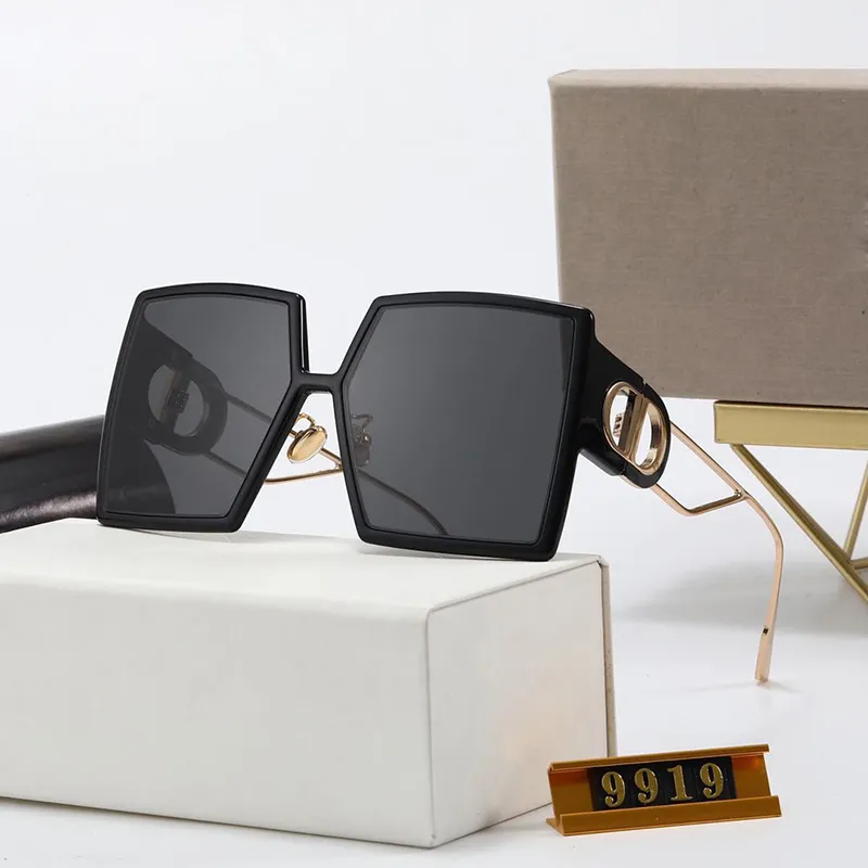 Негабаритные дизайнерские женщины Солнцезащитные очки Современные Женщины Sunglasse Рамки Черный Бежевый Большой Квадрат Полный Рама Смола Очки Открытый УФ Пляж Леди Отношение Солнцезащитные Очки
