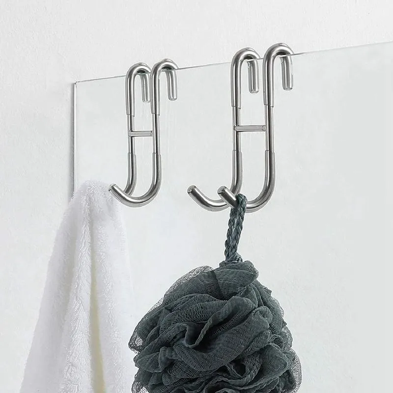 Crochets De Porte De Douche, Crochet Pour Serviettes De Salle De Bain, Pour  Rails De Raclette À Serviettes Du 15,82 €