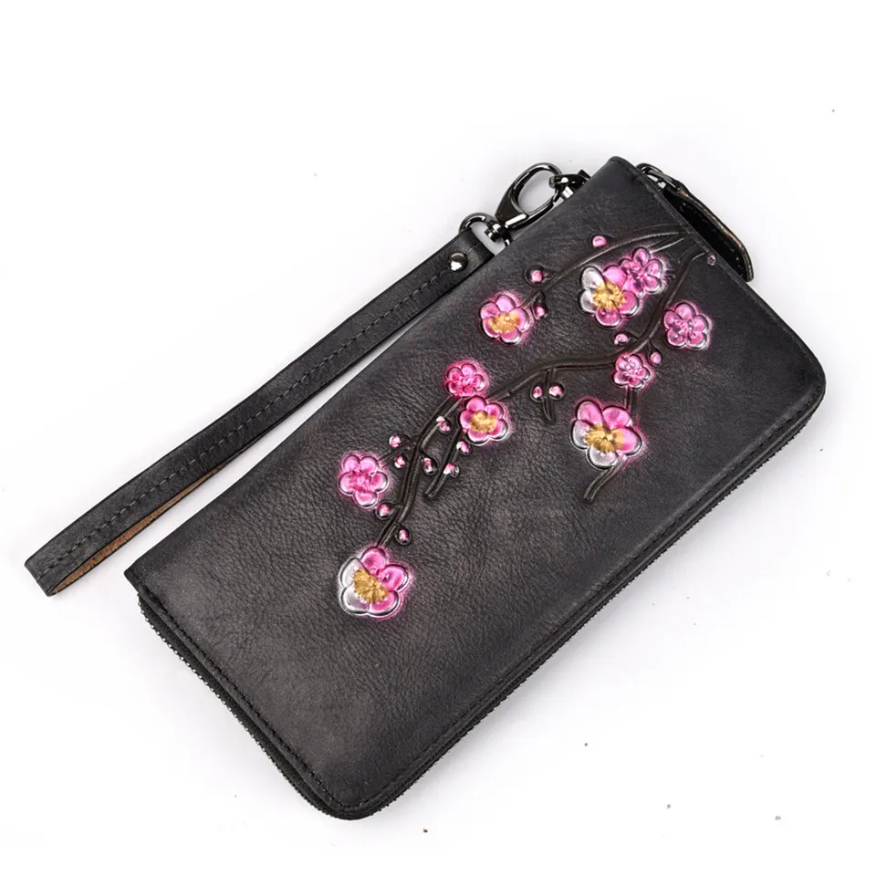 携帯電話用高品質の革の女性の財布の大きい女性の腕の財布財布の女性レザーコインバッグ