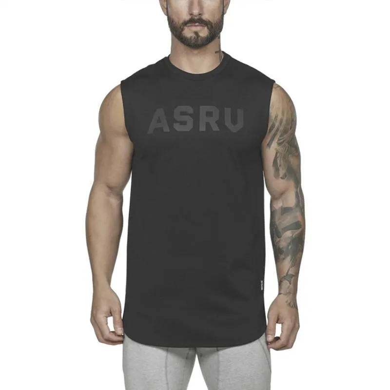 Running Jerseys Men Fitness Vest Tank Top Bodybuilding Sweatshirt Basketball Jersey Sports Ärmlös Skjorta Gym Awectout Stringer Singlet