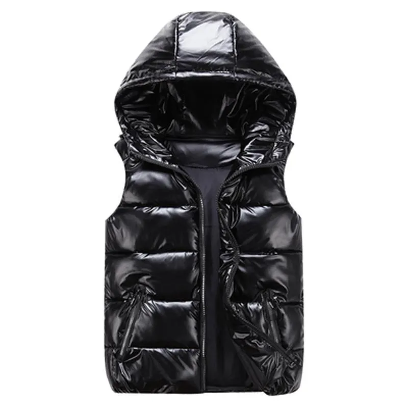 Gilets pour hommes 2021 arrivée imperméable corps plus chaud hommes tissu lumineux Couples Sans manches Homme