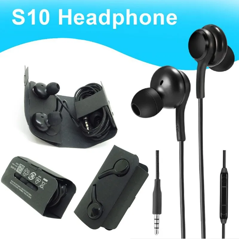 Original OEM Qualidade S10 fone de ouvido fones de ouvido fones de ouvido remoto MIC para Samsung S10E S10P S9 S8 S7 Plus Fors Jack no ouvido com fio 3.5mm EO-IG955