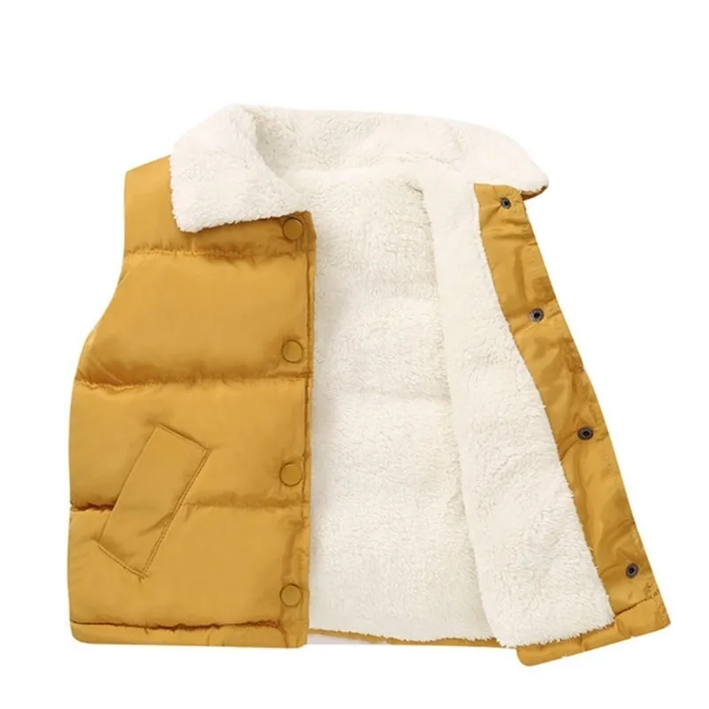 Cappotto caldo del rivestimento della maglia dei bambini Autunno Bambini Ragazzo Ragazze Addensare Capispalla in pile Inverno Bambino Abbigliamento per adolescenti Cappotti 2-10 anni 211203