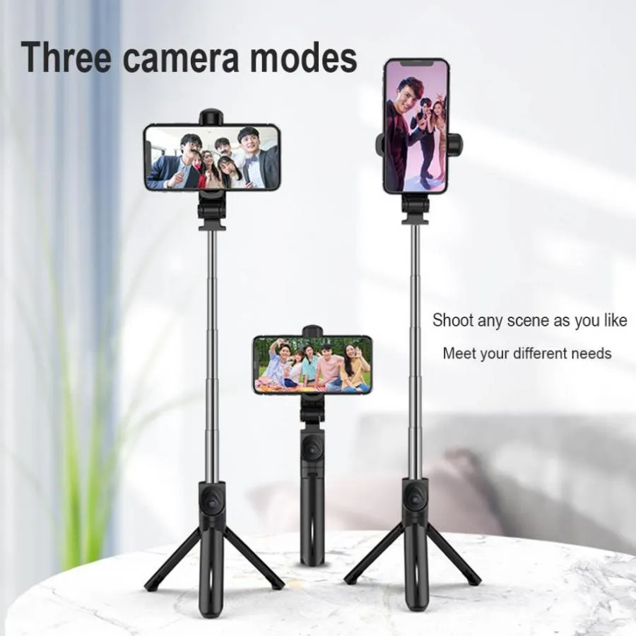 Selfie Stick Remote Control Live Tripod Folding Selfie Stick Universal Smartphone For Live Video Photo XT15 High Quality