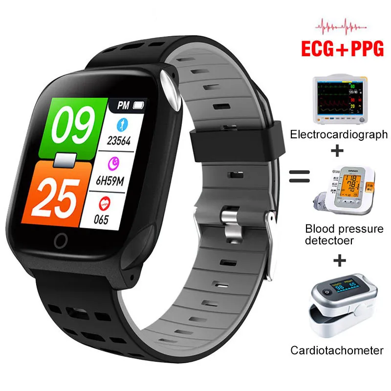 Smart Watch ECG + PPG Meet Bloeddruk Hartslag Inkomende Herinnering Informatie Fitness Tracker Sport Stap Horloge Armband PK IWO 13 PRO SmartWatch