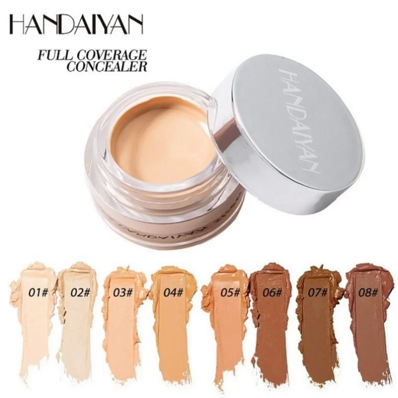 Handaiyan Makeup Concealer Foundation Cream Makijaż Pełna pokrycie Fundacja Wysokiej Zasięgu Baza Nawilżający Ciemne Okręgi Trwały połysk