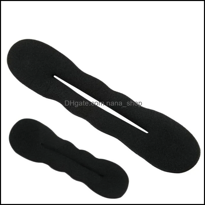 Braiders Hair Care & Styling Tools Products Donut Maker Ponytail Bun Twister Tie Sponge Strong Holder Tool Black Color Magic Beauty Hairstyl