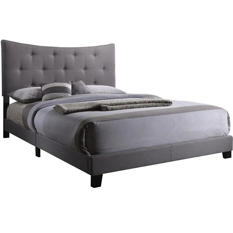 Acme Venacha Queen Bedroom Furniture in Gray Fabric 26360Q
