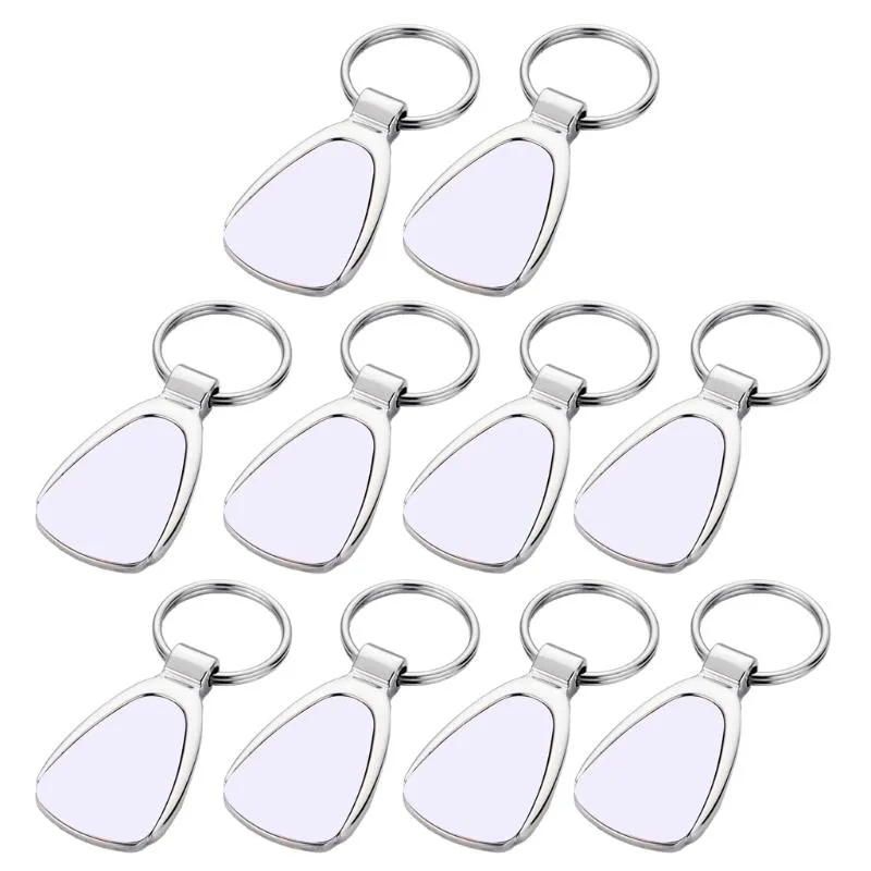 Sublimation Blanks With Metal Round Key Rings For Heat Press