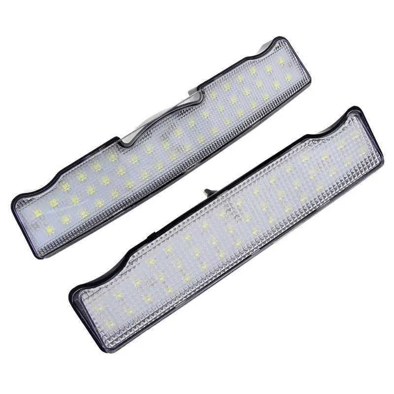 New 2 Pcs Car 12V LED SMD Roof Lights White Interior Front Rear Celling Lamp Reading Light For BMW 5 Series F10 F11 F07 GT Auto Part