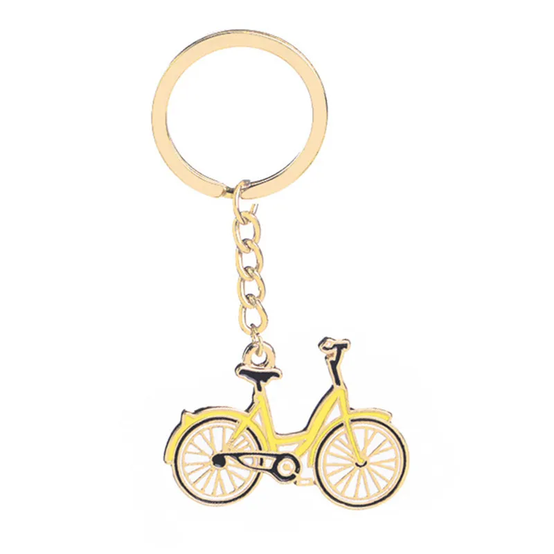 Funky Emaille-Fahrrad-Schlüsselanhänger für Damen und Herren, Schriftzug für Paare, Schlüsselanhänger, Schmuck, Freund, Valentinstagsgeschenk