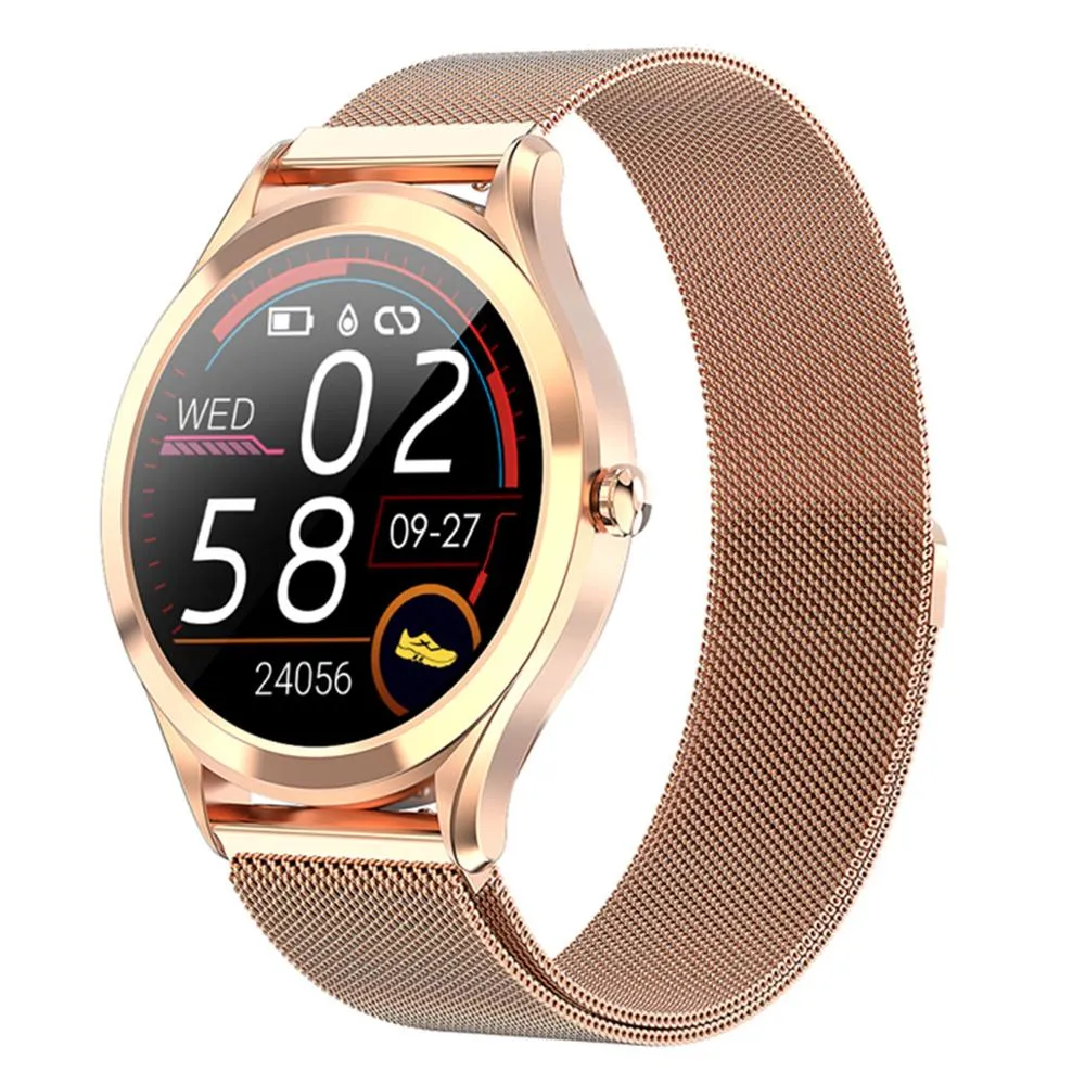 Nouveau MK10 montre intelligente hommes mode femmes montres de sport 1.28 pouces couleur écran tactile hommes Fitness surveillance de la santé Smartwatch