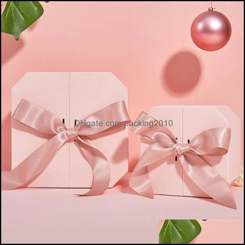 Pcs Beautiful Gift Containers Octagonal Elegant Wrapping Box Paper Bag Wrap