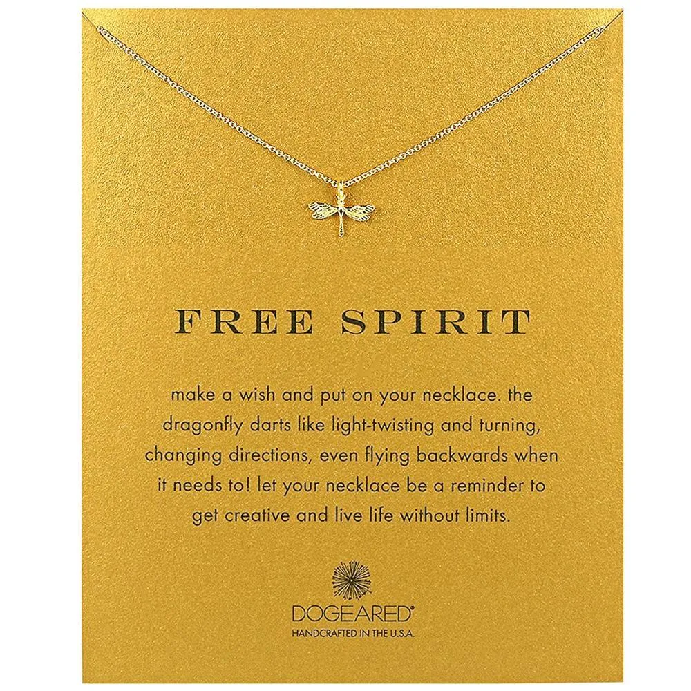 Mode dragonfly hänge halsband kvinnor med kort guldfärg kreativ halsalce gör en smycken födelsedagspresent
