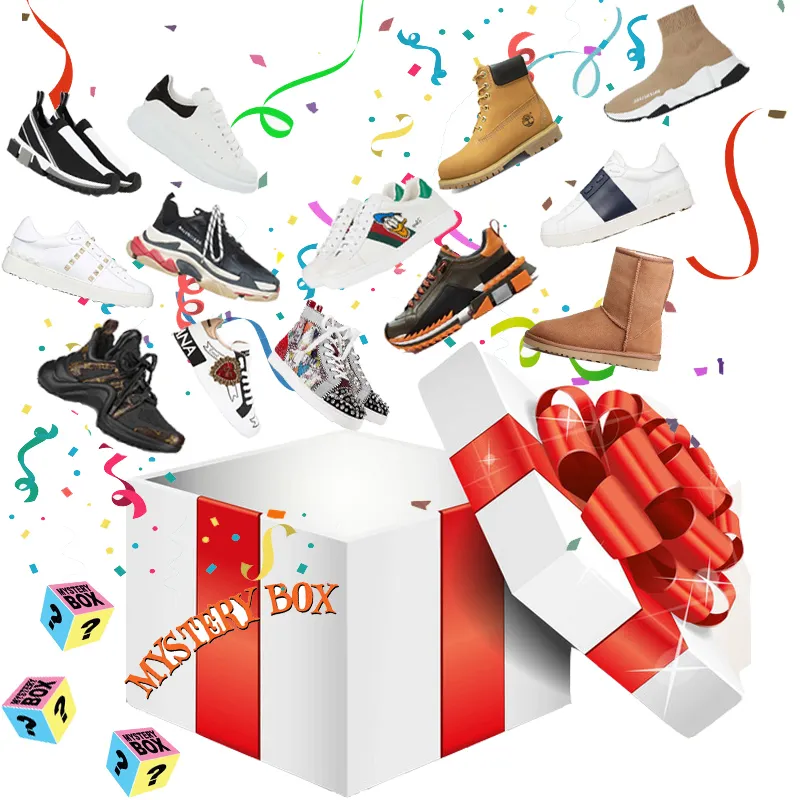 Mystery Box Chaussure de basket-ball pour hommes Running Sneakers Plate-forme Chaussures décontractées Baskets Sports 1s 4s 11s 12s Tn Plus Bottes de neige Triple S Nouveauté Scarpe Chaussures 2022