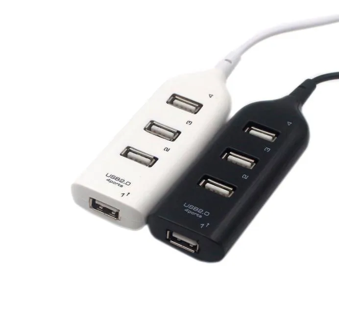 Mini USB-alta velocidade 4-porta 4 porta USB hub sharing switch para computador portátil caderno computador preto / branco sn3065