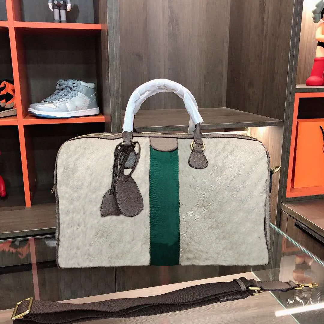 Gucci Medium 'not/fake' GG Carry-on Duffle Bag in Natural | Lyst