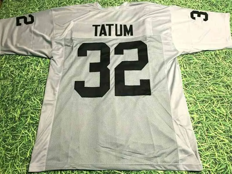 Özel Futbol Jersey Erkekler Gençlik Kadınlar Vintage Jack Tatum Özel Beyaz G Jersey Las Vegas Nadir Lise Boyutu S-6XL veya herhangi bir isim ve numara formaları