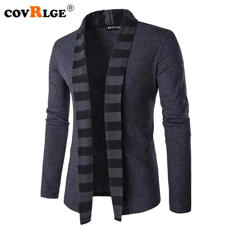 Covrlge Hommes Chandails À Manches Longues Cardigan Mâle Pull Style Cardigan Vêtements Mode Casual Hommes Tricots Chandail Manteaux MZL047 211006