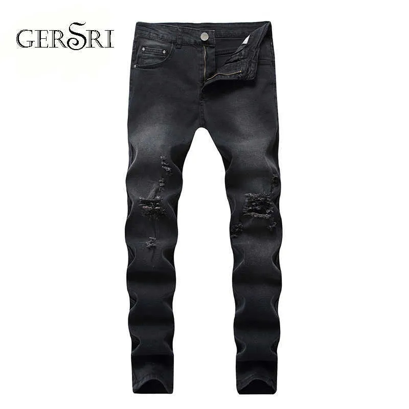 Gersri Jeans Hommes Patchwork Destry Marque Confortable Pantalon Court Homme Cowboys Demin Pantalon Mâle Dropshipping X0621