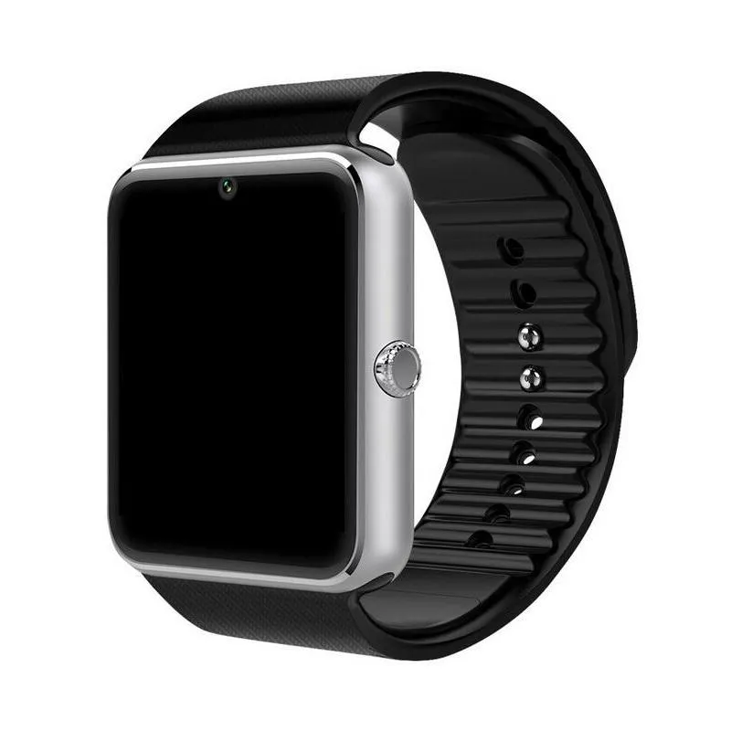 GT08 Bluetooth Smart Watch Sports Fitness Tracker avec caméra SIM Carte Slot Bracelet SmartWatch Montres Android pour Samsung Smartphone