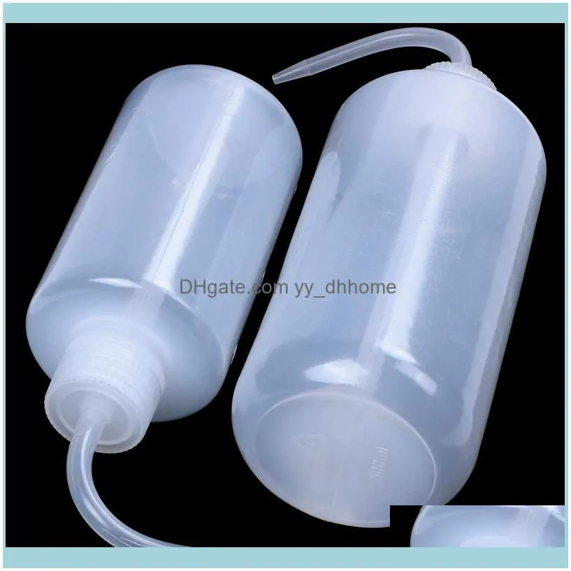 2 Pack Plant Flower Succulent Watering Bottle Plastic Bend Mouth Watering Squeeze Bottle--250ML and 500ML1