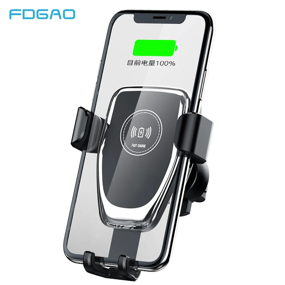 FDGAO 10W Qi Wireless Auto Ladegerät Halterung Telefon Halter Für iPhone 11 Pro XS Max XR X 8 Schwerkraft schnelle Aufladung für Samsung S10 S9 S8