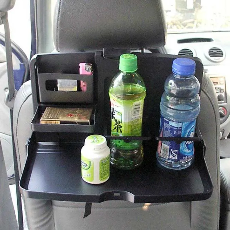 Organizador de asiento trasero de coche para niños, bandeja de juego de aperitivos de escritorio, soporte para bebidas, mesa de comedor, asiento trasero de coche de viaje, accesorios para coche