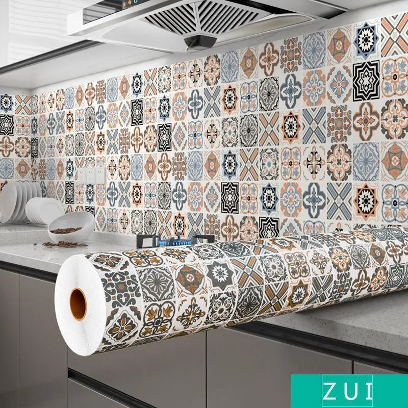 Wallpapers Drop Self-Adhesive Bathroom Floor Stickers Kitchen Tile Decorative Waterproof Non-Slip Thick Wear-Resistant