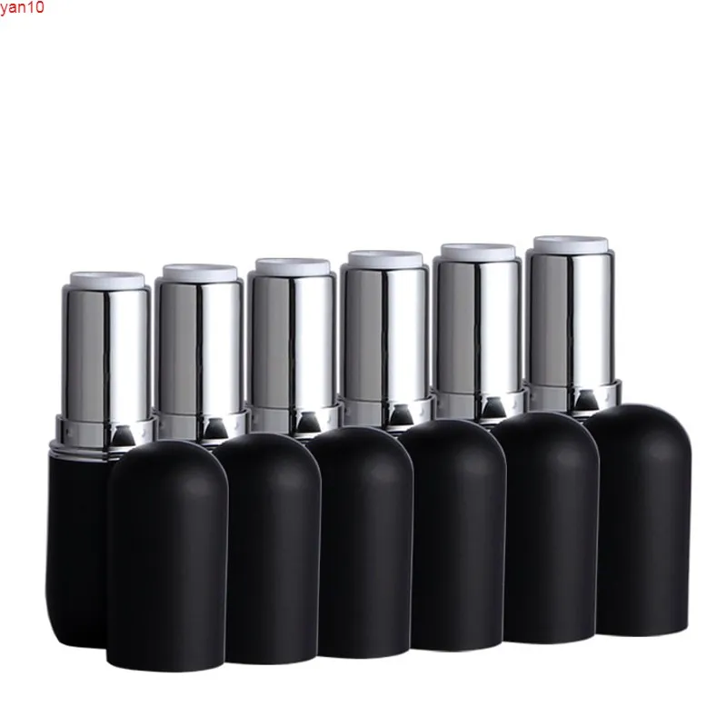 DIY labial bálsamo tubos batons black rosa frascos recarregáveis ​​recipientes vazios ferramenta cosmética atacado garrafa de embalagem 200 pcs / lothigh qty