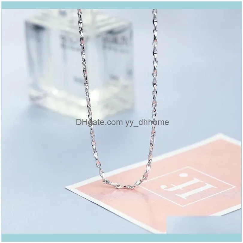 Chains 1.8mm 8 Grams S925 Silver Male Chain Necklace 18 Inches 45CM Anniversary Jewelry White Gold Color
