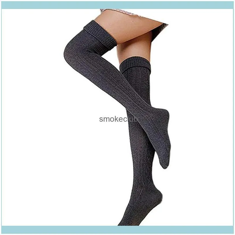 Sports Socks 2# Adult Women Knitting Solid Color Knee-high Cotton Fashion Long Stockings For Girls Ladies