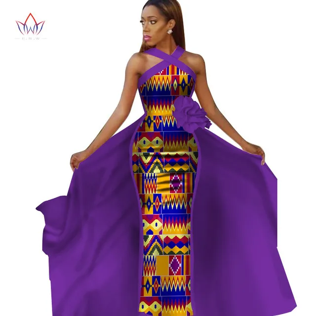 Robes africaines pour femmes grande taille Dashiki robes africaines sans manches pour femmes en vêtements africains robe de soirée 4xl autre WY2340