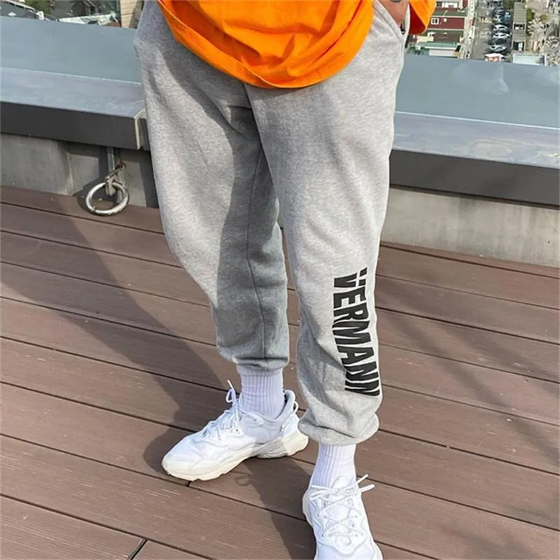 Calças masculinas calças 2021 tendência respirável treinamento treinamento de basquete calças hip hop luz cinza casual calça estilo de rua roupas