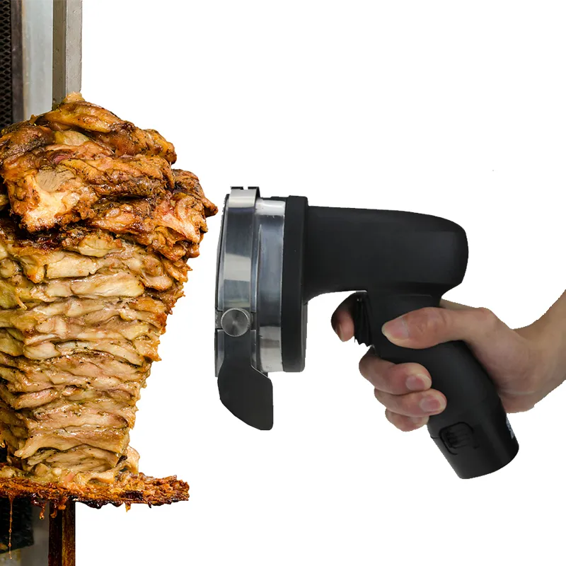Electric Shawarma Жареный мясной Резак Коммерческий портативный Kebab Slicer Донр Нож BBQ Beaf Резка Машина 110 В-240 В