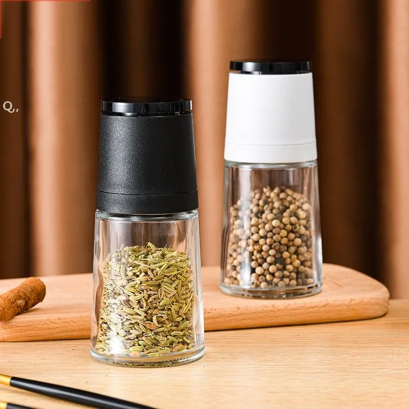 Glas Pepper Grinder Handleiding Zout Peper Mill Herb Spice Shakers Keukengereedschap Verstelbare Slijpgadgets Kookaccessoires GCB14555