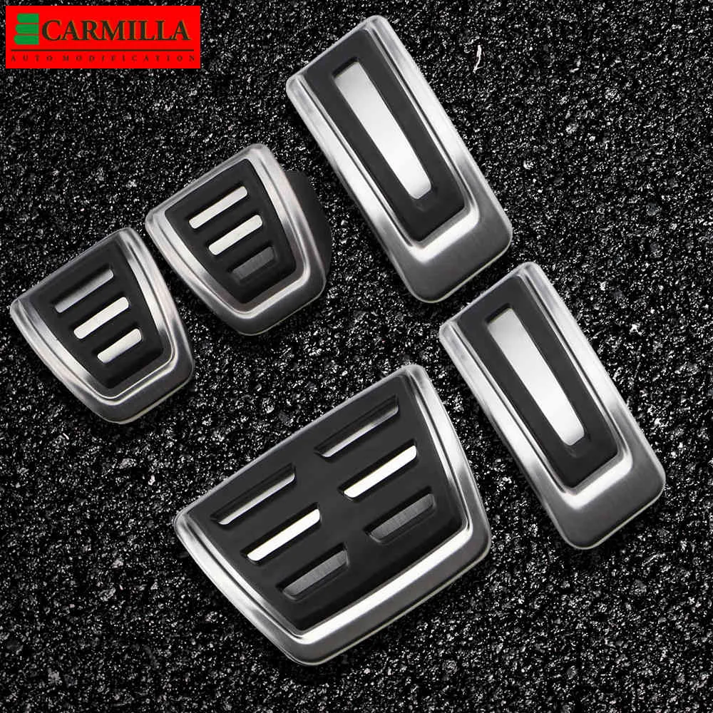 Carmilla RHD LHD Auto Pedaal Cover voor SEAT ARONA - 2021 bij MT Rem Gas Fuel Cluth Auto Pedalen Protector Accessoires