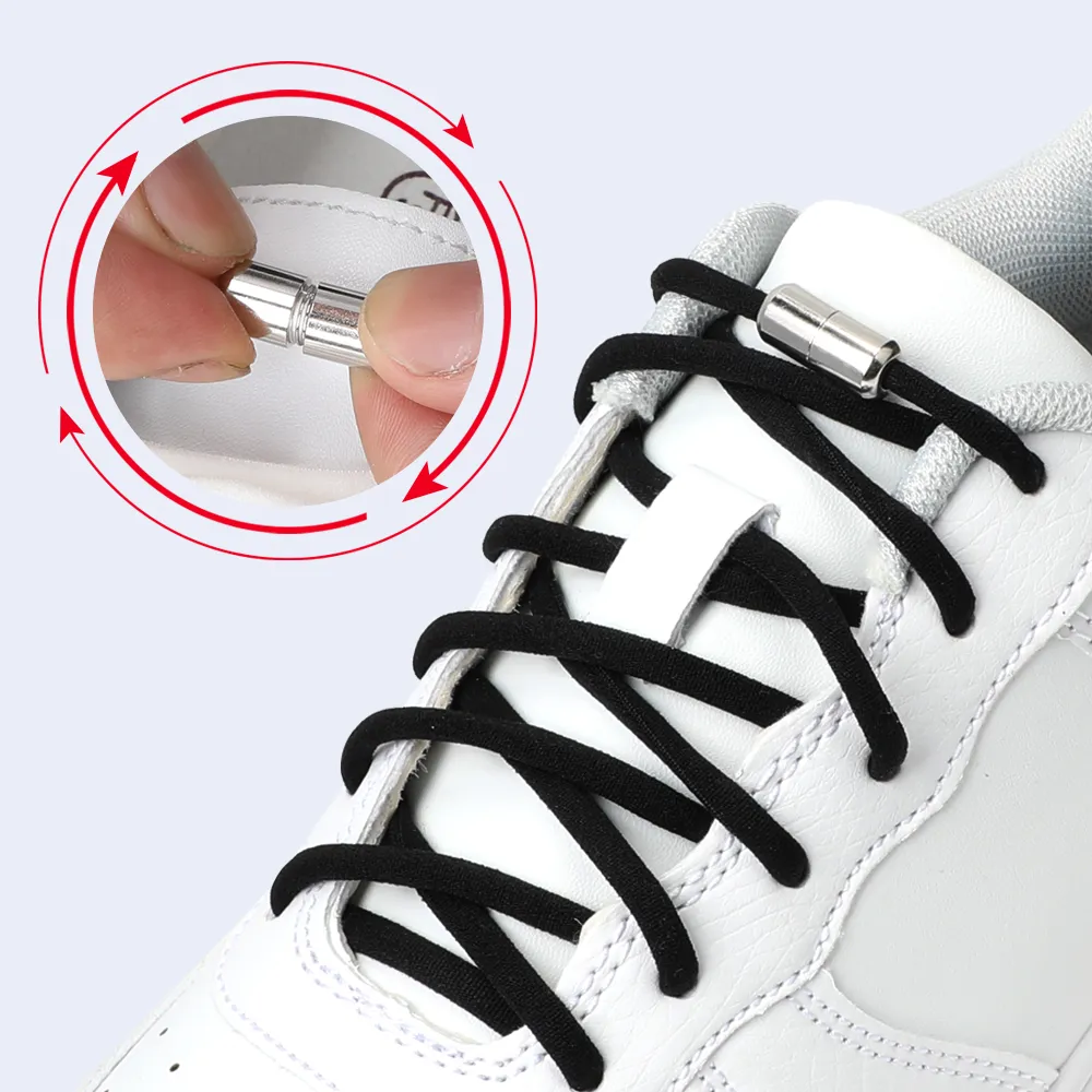 Elastic Laces No Tie Sneakers Shoelaces for Without Ties Tenis Shoe Silicone Rubber Para Bands Children Cadarc Lock Lazy Laces