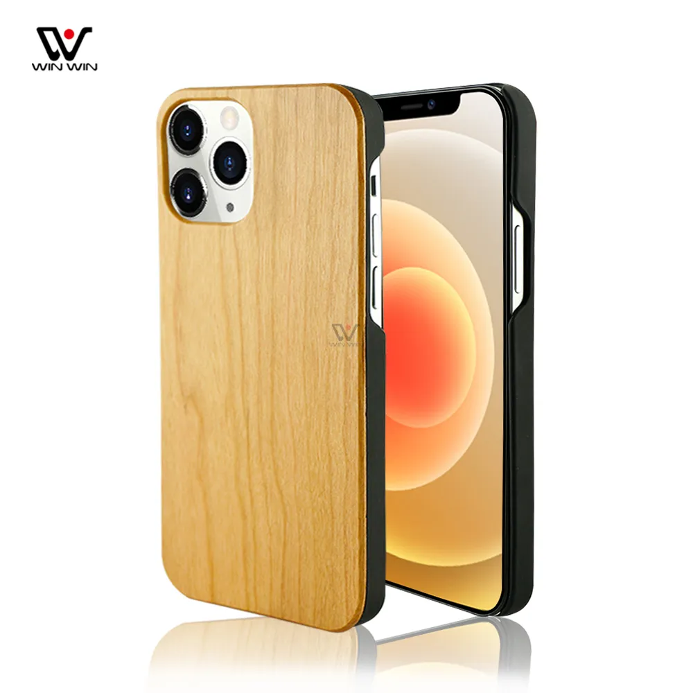 Shockproof Phone Cases For iPhone 12 Pro Max Mini Wooden Custom LOGO Fashion Back Cover Wholesale 2023