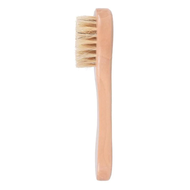 Face Cleansing Brush for Facial Exfoliation Natural Bristles Exfoliating Face Brushes for Dry Brushing with Wooden Handle LX2781