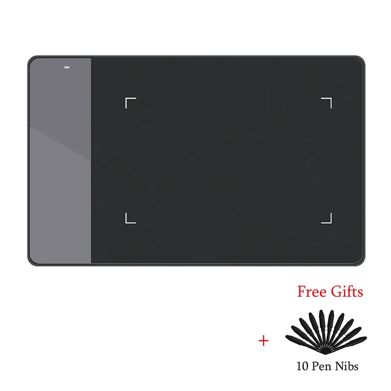 HUION 420 Digital Graphics Drawing Tablet (Perfect osu) Tablet Pressure Signature Pad con dieci pennini in bianco e nero