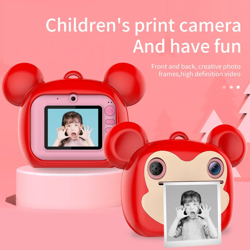 Électronique RobotsInstant Print Camera Impression Thermique Enfants Jouet Caméras Écran HD Grils Jouets Électroniques pour Garçons Cadeau D'anniversaire Chi