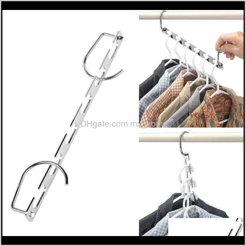new clothes hanger multifunctional metal cascading closet hanger organizer iron clothes drying rack for space saving