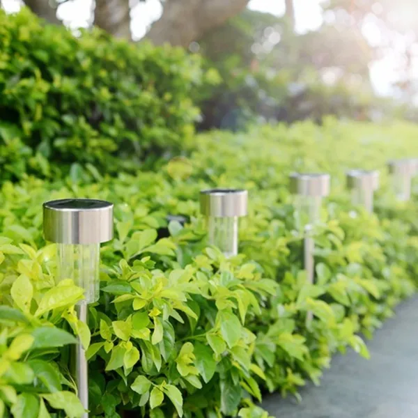 Solbelysning utomhusled Solar Garden Pathway Light- varmt vitt/flera landskapsljus för gräsmatta/uteplats/gård/gångväg